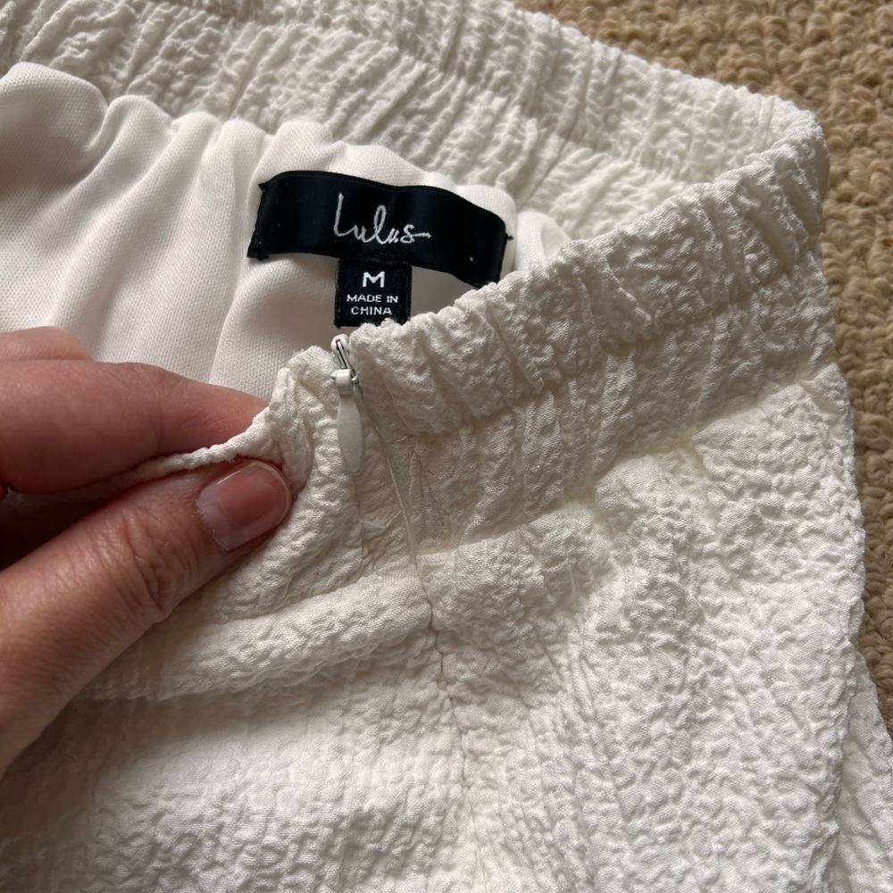 Lulu's White Midi Pencil Skirt - Picture 3 of 4